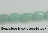 CAM139 15.5 inches 8*12mm faceted drum amazonite gemstone beads