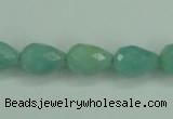 CAM142 15.5 inches 10*14mm faceted teardrop amazonite gemstone beads