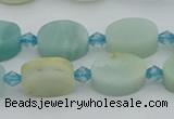 CAM1425 15.5 inches 8*12mm oval Chinese amazonite beads