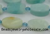 CAM1426 15.5 inches 10*16mm oval Chinese amazonite beads