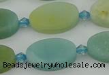 CAM1427 15.5 inches 12*20mm oval Chinese amazonite beads