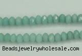 CAM143 15.5 inches 4*6mm faceted rondelle amazonite gemstone beads