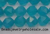 CAM1432 15.5 inches 8mm faceted nuggets dyed amazonite gemstone beads