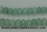 CAM144 15.5 inches 5*8mm faceted rondelle amazonite gemstone beads