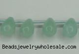 CAM145 10*14mm top-drilled teardrop amazonite gemstone beads