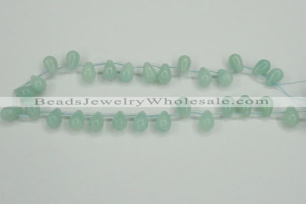 CAM145 10*14mm top-drilled teardrop amazonite gemstone beads