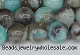 CAM1483 15.5 inches 10mm round Madagascar black amazonite beads