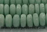 CAM1544 15.5 inches 7*12mm faceted rondelle peru amazonite beads