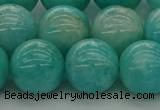 CAM1555 15.5 inches 14mm round natural peru amazonite beads