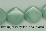 CAM156 15.5 inches 20mm faceted coin amazonite gemstone beads