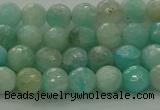 CAM1561 15.5 inches 6mm faceted round Russian amazonite beads