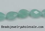 CAM157 15.5 inches 10*14mm faceted teardrop amazonite gemstone beads