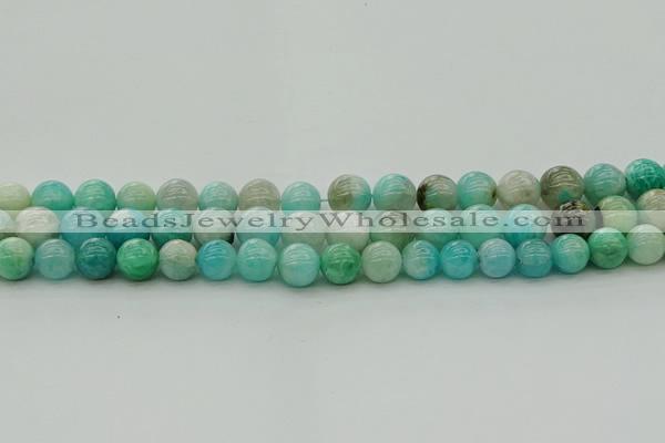 CAM1573 15.5 inches 10mm round Russian amazonite beads wholesale