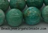 CAM1577 15.5 inches 18mm round Russian amazonite beads wholesale