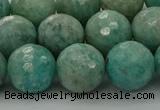 CAM1584 15.5 inches 12mm faceted round Russian amazonite beads