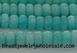 CAM1601 15.5 inches 4*6mm rondelle natural peru amazonite beads