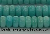 CAM1602 15.5 inches 5*8mm rondelle natural peru amazonite beads