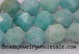 CAM1624 15.5 inches 12mm faceted nuggets amazonite gemstone beads