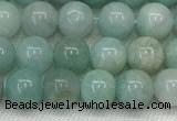 CAM1680 15.5 inches 4mm round natural amazonite beads wholesale