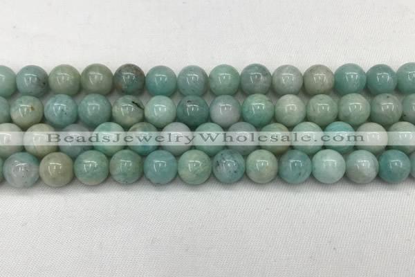 CAM1682 15.5 inches 8mm round natural amazonite beads wholesale