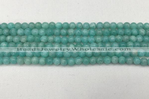 CAM1690 15.5 inches 4mm round natural amazonite gemstone beads