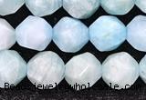 CAM1706 15.5 inches 8mm faceted nuggets amazonite gemstone beads