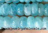 CAM1710 15.5 inches 4*7mm rondelle natural amazonite beads