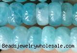 CAM1711 15.5 inches 4.5*8mm rondelle natural amazonite beads