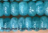 CAM1714 15.5 inches 3*7mm - 4*8mm rondelle natural amazonite beads