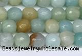 CAM1745 15.5 inches 6mm faceted round amazonite beads wholesale