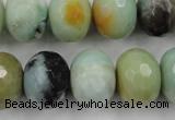 CAM175 15.5 inches 13*18mm faceted rondelle amazonite gemstone beads