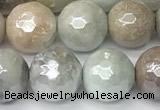 CAM1752 15 inches 10mm faceted round AB-color amazonite beads