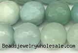 CAM1771 15 inches 8mm faceted round amazonite beads