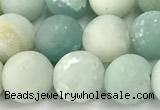 CAM1796 15 inches 6mm round matte amazonite beads