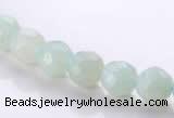 CAM27 faceted round natural amazonite 8mm stone beads Wholesale