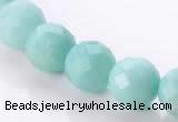 CAM29 natural amazonite faceted round 12mm stone beads Wholesale