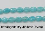 CAM302 15.5 inches 6*8mm oval natural peru amazonite beads wholesale