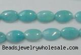 CAM303 15.5 inches 8*12mm oval natural peru amazonite beads wholesale