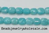 CAM305 15.5 inches 8*8mm square natural peru amazonite beads wholesale