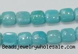 CAM306 15.5 inches 10*10mm square natural peru amazonite beads wholesale