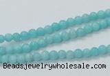 CAM307 15.5 inches 4mm round natural peru amazonite beads wholesale