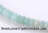 CAM31 4*6mm rondelle natural amazonite gemstone beads Wholesale