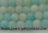 CAM332 15.5 inches 7mm round natural peru amazonite beads