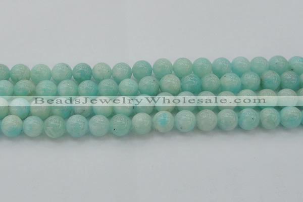 CAM334 15.5 inches 10mm round natural peru amazonite beads