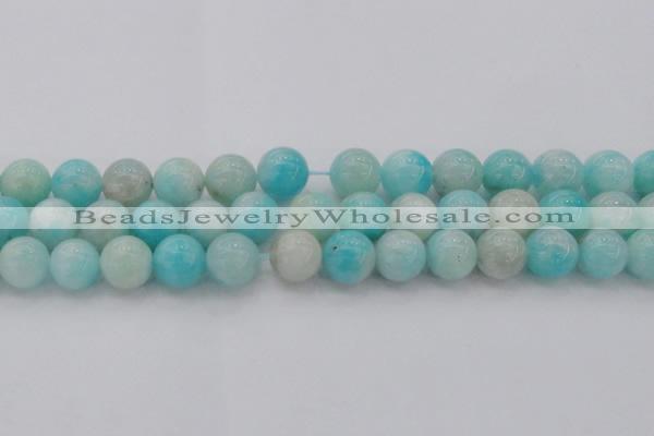 CAM335 15.5 inches 12mm round natural peru amazonite beads