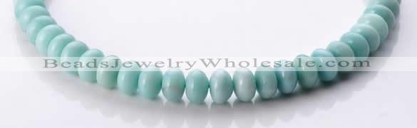 CAM35 natural amazonite 8*12mm rondelle gemstone beads Wholesale