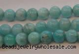 CAM352 15.5 inches 8mm round natural peru amazonite beads wholesale