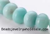 CAM36 10*14mm natural amazonite rondelle beads Wholesale