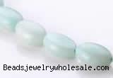 CAM38 flat oval natural amazonite 8*12mm beads Wholesale