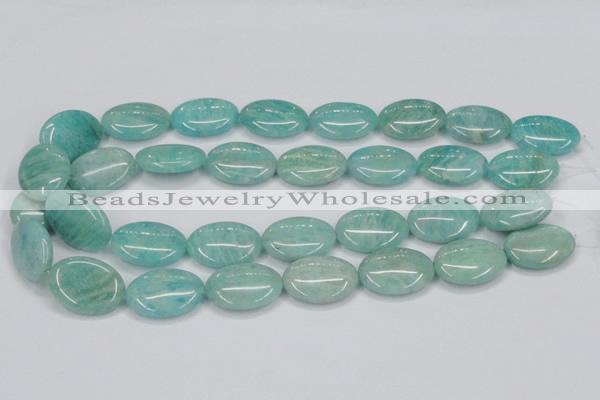 CAM409 15.5 inches 18*25mm oval natural russian amazonite beads